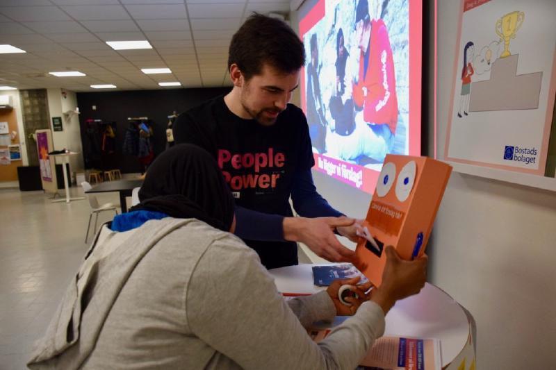 At a meetup for Biskopsgården&rsquo;s participatory budgeting 2019